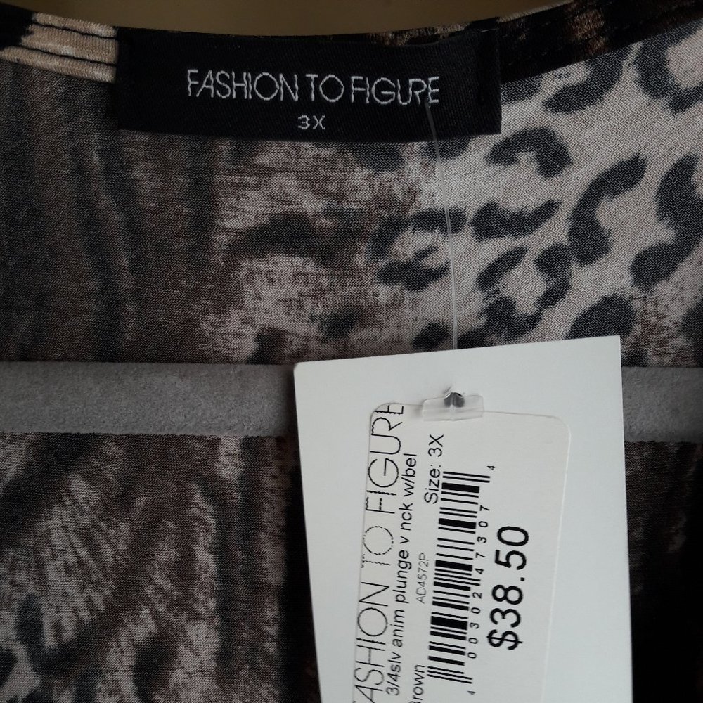 ANIMAL PRINT  BODYCON DRESS - Picture 3 of 5